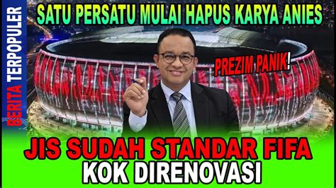 REZIM PANIK JIS SUDAH STANDAR FIFA KOK DIRENOVASI SATU PERSATU