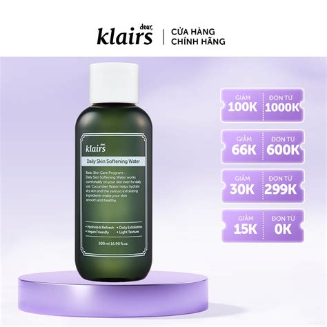 Nước hoa hồng Dear Klairs Daily Skin Softening Water 500 ml Shopee