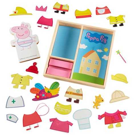 Morningsave Peppa Pig Magnetic Wood Dress Up Doll