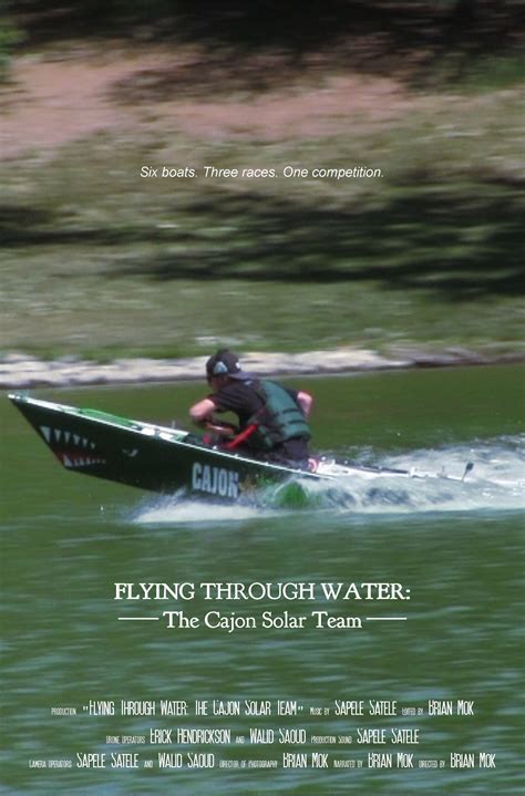 Flying Through Water The Cajon Solar Team 2016 The Poster Database