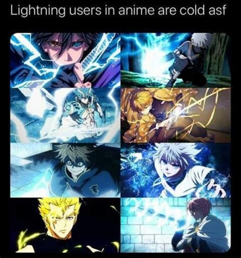 Anime Lightning Users Character Who Usually Use Lightning As Main Power