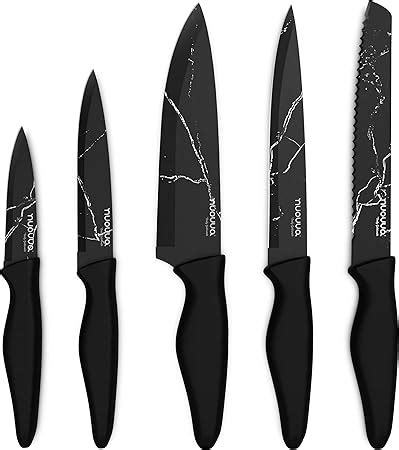 Nuovva 5pcs Kitchen Knife Set Ultra Sharp Kitchen Knives Premium