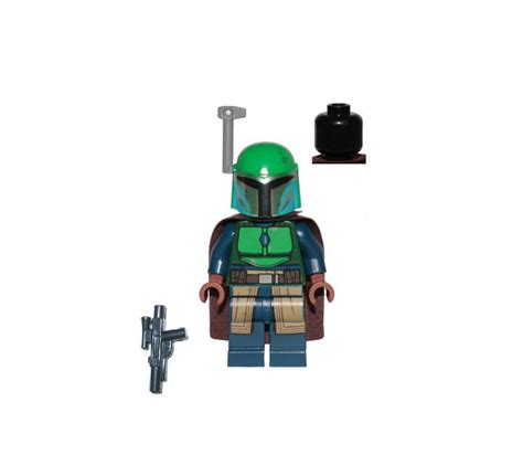 Lego MINIFIGURE Mandalorian Tribe Warrior Female Dark Brown Cape