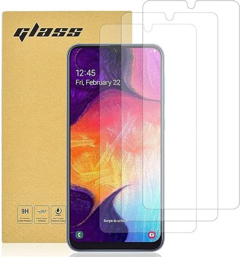 Totill Tempered Glass For Samsung Galaxy A50 Screen Protector 3 Pack