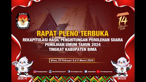 LIVE STREAMING RAPAT PLENO TERBUKA REKAPITULASI HASIL PENGHITUNGAN