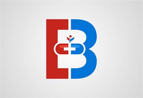 Logo initial de lettre B avec modèle de conception de vecteur de