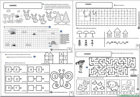 Fichas Infantil 5 Años Para Imprimir Web Del Maestro