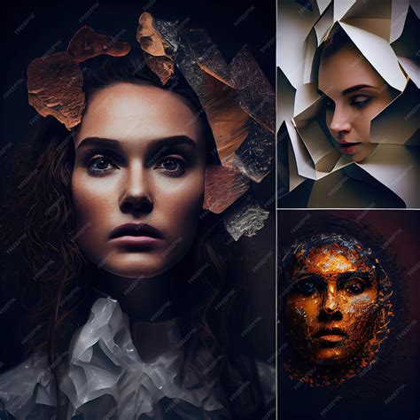 premium photo  collage    images   woman