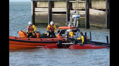 Whitstable Rnli Lifeboat Launches To Upturned Catamaran Rnli