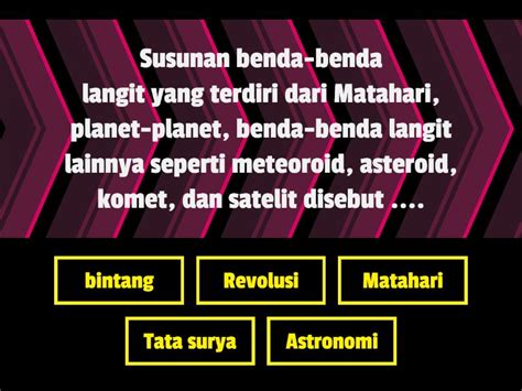 Ipa Kelas 6 Tema 9 Subtema 1 Tata Surya Busca La Coincidencia