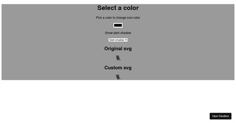 Svg Icon Color With Hex To Css Filter Codesandbox