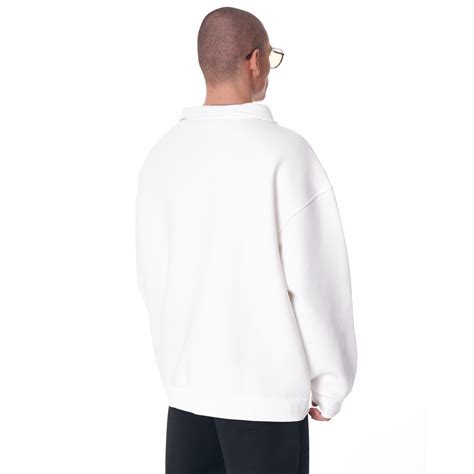 Valicia Martin Valen Oversized Basic Sweatshirt Met Halve Rits