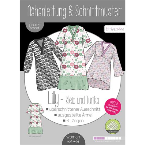 Papierschnittmuster Lilly Kleid Und Tunika Gr Stoffcity