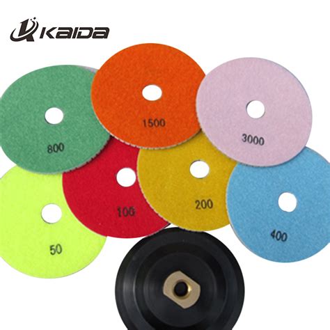 Step Diamond Polished Pad Dry Polishing Disc For Marble Granite