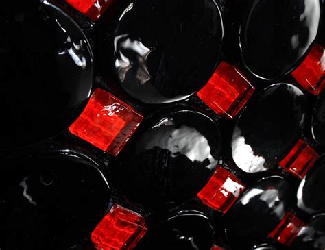 Next 1075 Luxury Red And Black Luxury Murano Glass Italian Mosaic Tile