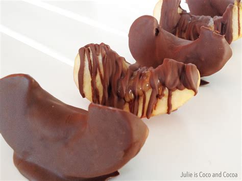 Chocolate Caramel Apple Slices - Julie Measures