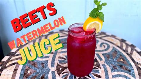 How To Make 100 Natural Beets Watermelon Juice Youtube