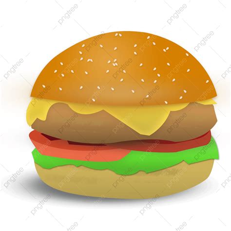 Makanan 3d Burger Burger 3d Burger Vektor Png Transparan Clipart Dan