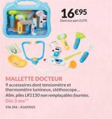 Promo Mallette Docteur Chez Jouets Sajou Icatalogue Fr