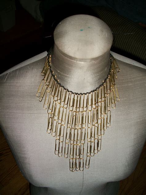 Make a Paperclip Statement Necklace » Dollar Store Crafts