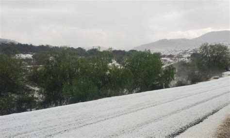 Granizada Sorprende A Guanajuato Cubre De Blanco La Sierra De Santa