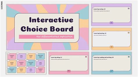 Differentiated instruction choice board | Free template for Google ...