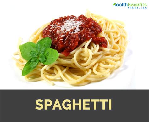 Spaghetti Facts And Nutritional Value