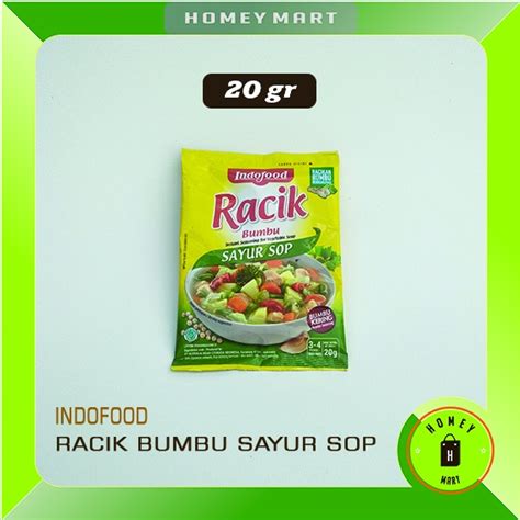 Jual Indofood Bumbu Racik Sayur Sop Sachet Gr Shopee Indonesia