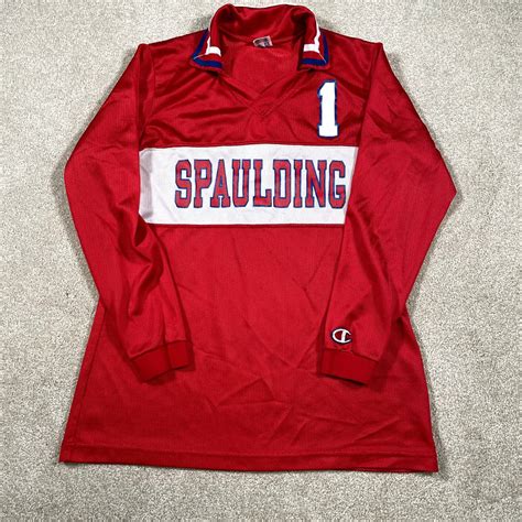 Champion Spaulding Jersey Women Large 14 Vintage 80s Champion Collared