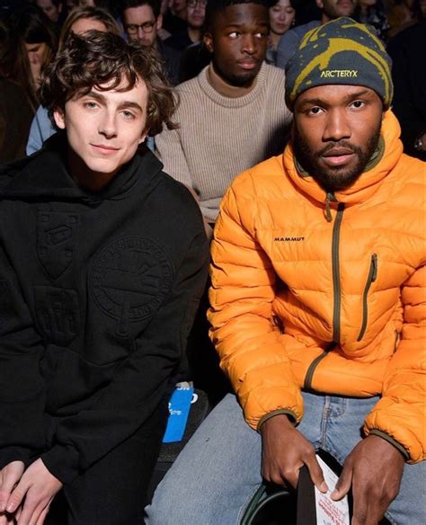 Timothee Chalamet And Frank Ocean Frank Ocean Timothee Chalamet Ocean