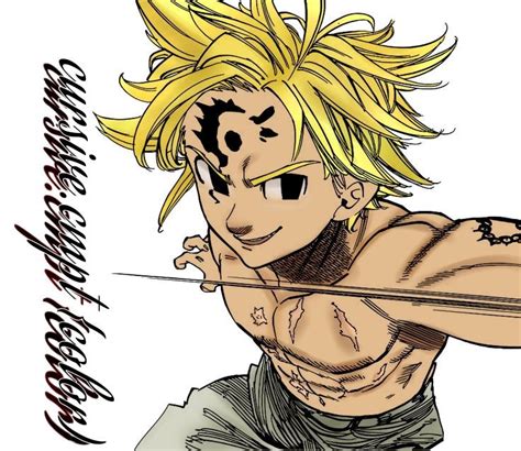 Meliodas Seven Deadly Sins Manga Coloring Art Amino