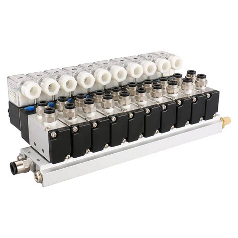 Buy Baomain Integrated 10 Space Manifold With Solenoid Valve 4V210 08