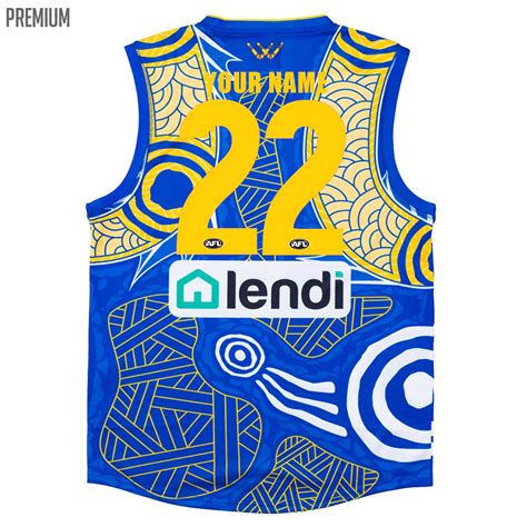 Buy 2022 West Coast Eagles Afl Indigenous Dreamtime Guernsey Mens