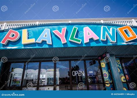 Playland Amusement Park Arcade Editorial Stock Image - Image of ...