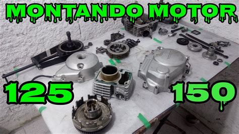 Como Montar O Motor Da Titan 125 150 Parcialmente Em Casa YouTube