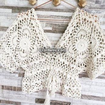 Summer Tops Ideas Cute Too Easy Crochet Croptop Blouse Bikini Free
