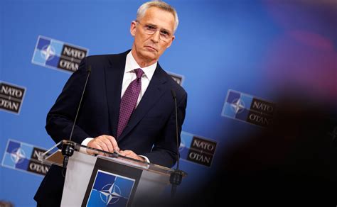 NATO Chef Stoltenberg Machen Auf Dem Schlachtfeld Einen Unterschied