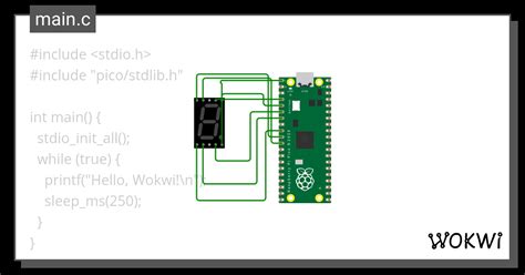 7 Segment Wokwi ESP32 STM32 Arduino Simulator