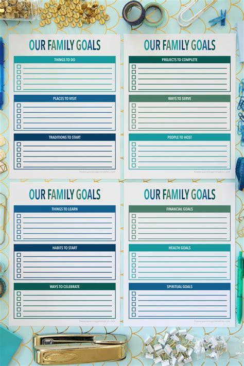 Set Family Goals the Easy Way (with Free Printables)