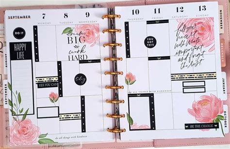 Pin By Sara Kathleen On Planners Happy Planner Layout Calender