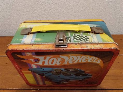 Old Hot Wheels Tin Lunchbox Etsy