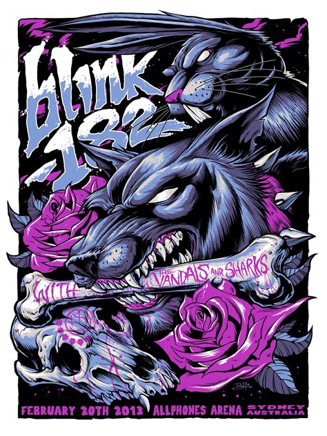 Inside The Rock Poster Frame Blog Tonights Blink 182 Poster From