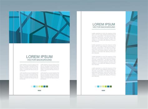 Schizophrenia Blue Brochure Template Royalty Free Vector