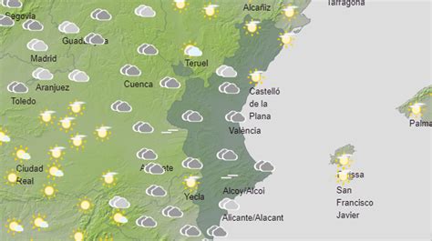 El tiempo en Valencia continúa la tregua con las lluvias y el viento