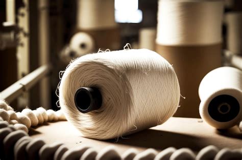 Premium Photo Coil With Cotton Threads Bobbin Fabric Production