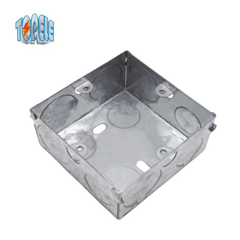 Pre Galvanized Switch Socket Swith 3x3 One Gang Steel Metal Conduit Box