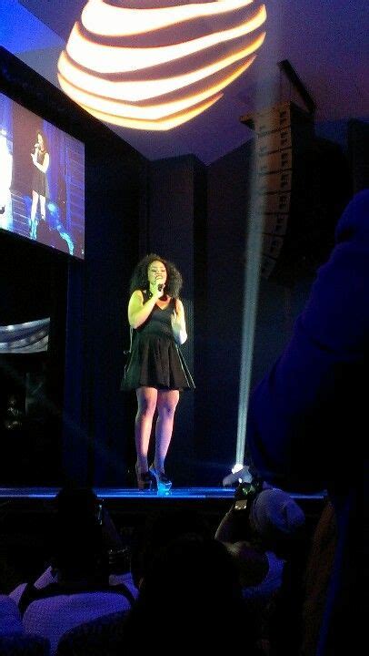 Ellevarner Performing On Stage In Adorable A Line Dress And Nude Heels Elle Varner Nude