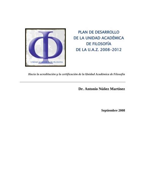 PDF Plan de Desarrollo 2008 2012 Unidad Académica de