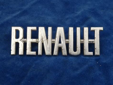 ANCIEN OLD EMBLEME MONOGRAMME LOGO RENAULT R4 4L R6 R8 R10 EUR 15