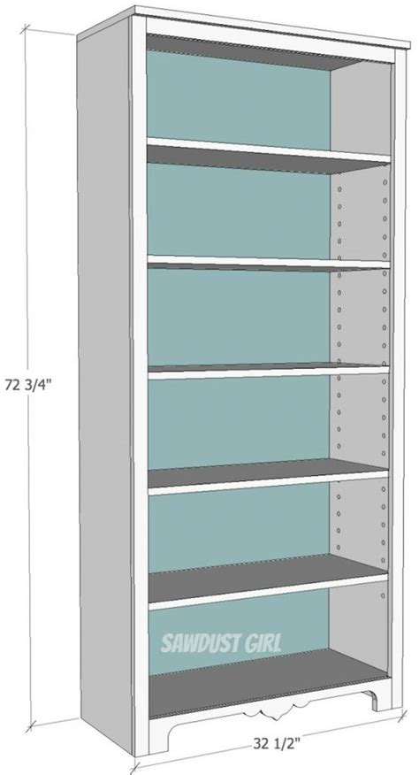 Wood Adjustable Bookshelf Plans PDF Plans